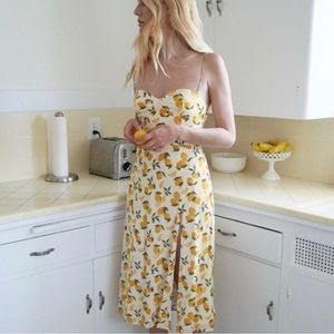 NWT - reformation Juliette lemonade dress size 6